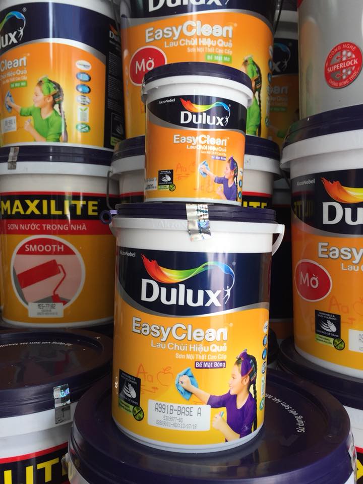 Sơn nội thất DULUX EASYCLEAN LAU CHÙI HIỆU QUẢ BÓNG