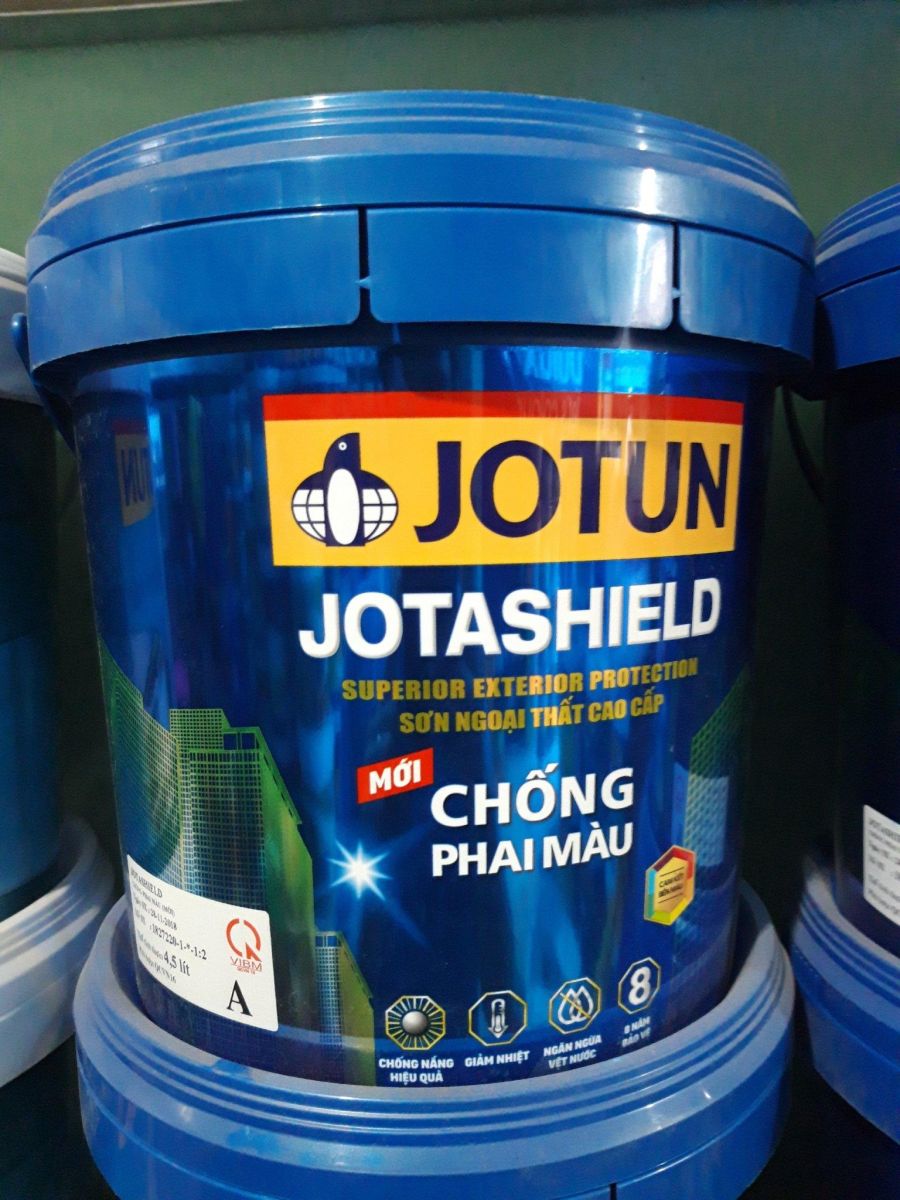 Sơn nước ngoại thất JJOTUN JOTASHIELD chống phai màu mới thùng 17L