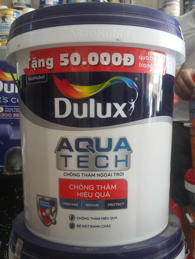 Sơn Chống Thấm pha xi măng DULUX AQUATECH - 6kg