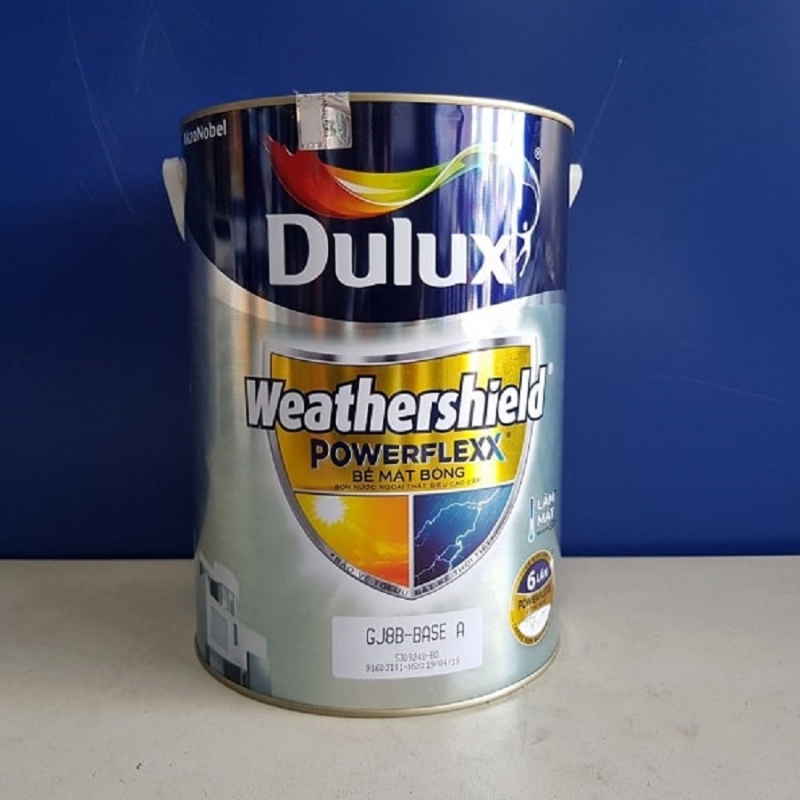 Sơn ngoại thất Dulux Weathershield Powerflexx bóng GJ8B