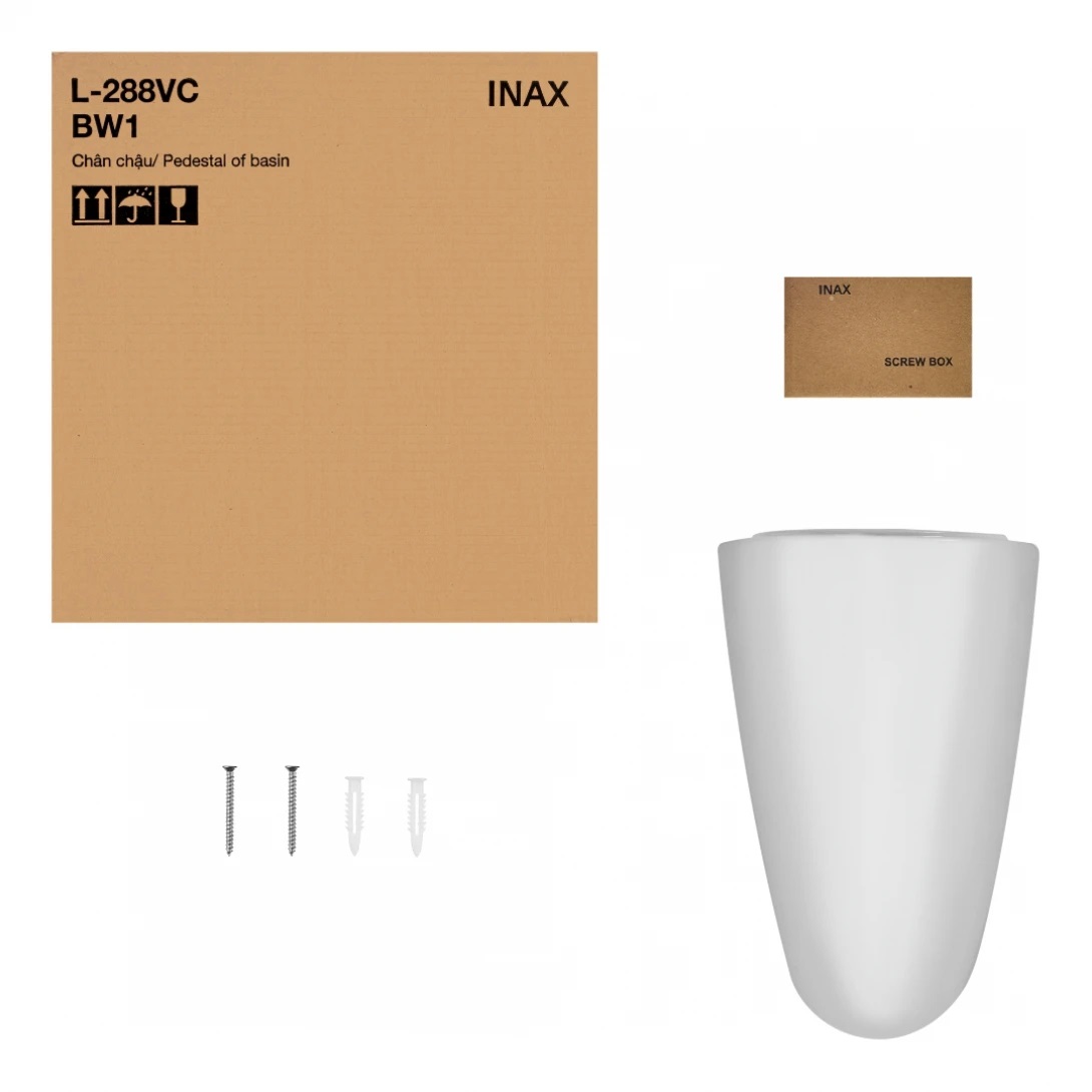 Lavabo Treo Tường Inax L-285V/L-288VC Kèm Chân Ngắn