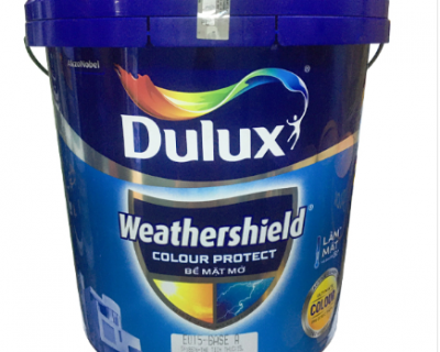 Sơn ngoại thất Dulux Weathershield Colour Protect bề mặt mờ E015 lon 15L