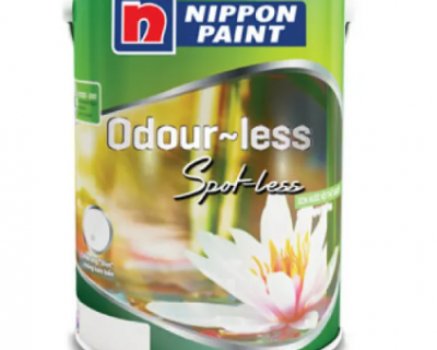 Sơn nội thất cao cấp Nippon Odourless Spot Less thùng 5L