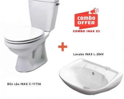 Combo thiết bị vệ sinh INAX 03 C-117VA + L-284V