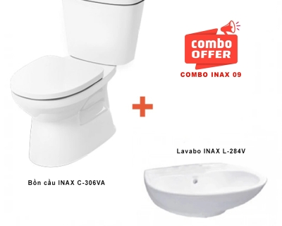 Combo thiết bị vệ sinh INAX 09 C-306VA + L-284V