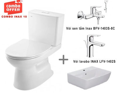 Combo thiết bị vệ sinh INAX 10 C-514VAN+L-312V+LFV-1402S+BFV-1403S-8C