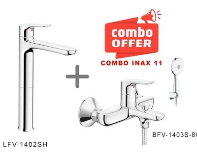 Combo thiết bị vệ sinh INAX 11 LFV-1402SH+BFV-1403S-8C