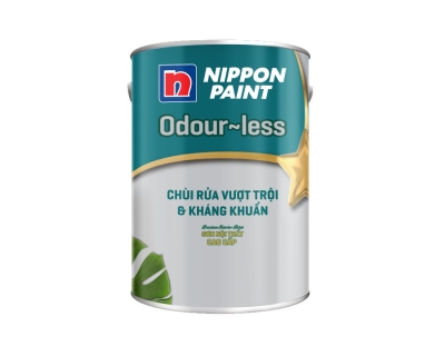 Sơn nội thất NIPPON ODOUR-LESS Chùi Rửa Vượt Trội và Kháng Khuẩn 1L