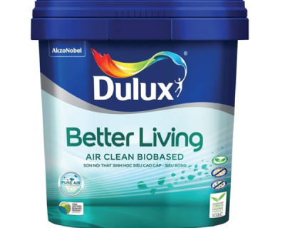 Sơn nội thất DULUX BETTER LIVING AIR CLEAN sinh học siêu bóng